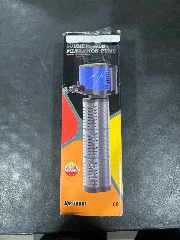Photo 1 of TARARIUM Aquarium Filter Powerful 260GPH for 35-75 Gallon Fish Tank Small Pond Fountain, Wave-Maker Submersible Water Pump Turtle Tank Filter for Saltwater & Freshwater System