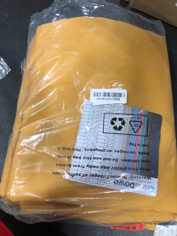 Photo 1 of ChrisDowa 100% Blackout Curtains for Bedroom with Black Liner, 2 Thick Layers Total Blackout Thermal Insulated Grommet Window Curtains 2 Panels Set (Mustard Yellow, 52 x 45 Inch)