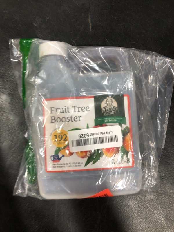 Photo 1 of Farmer's Secret Fruit Tree Booster Fertilizer (32oz) - Super Concentrated and Phosphorus Rich - Formulated for All Fruit Trees Including Peach, Banana, and Apple