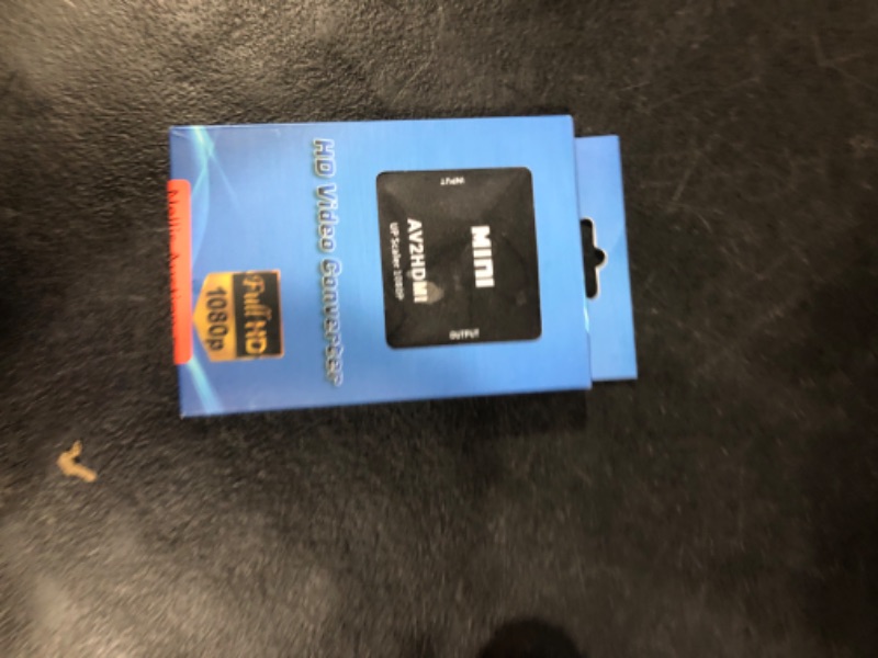 Photo 1 of Chodwe RCA to HDMI Converter, RCA to HDMI Adapter, 1080P Mini RCA Composite CVBS AV to HDMI Video Audio Converter Adapter Support PAL/NTSC for N64 Wii PS2 PS3 Xbox VHS