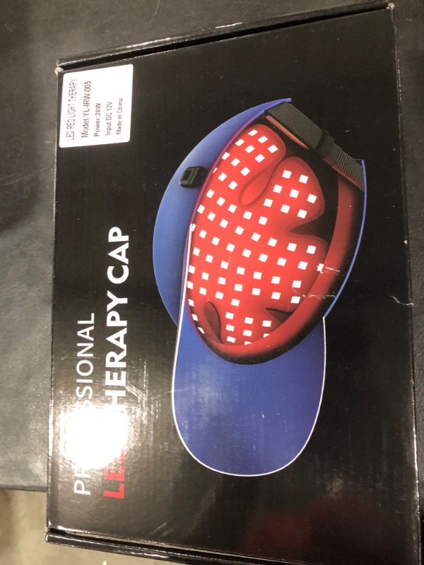 Photo 1 of Red Light Cap, Red Light Hat for Head, 630nm 850nm 940nm Infrared Light Cap Adjustable Size, and Pulse Mode