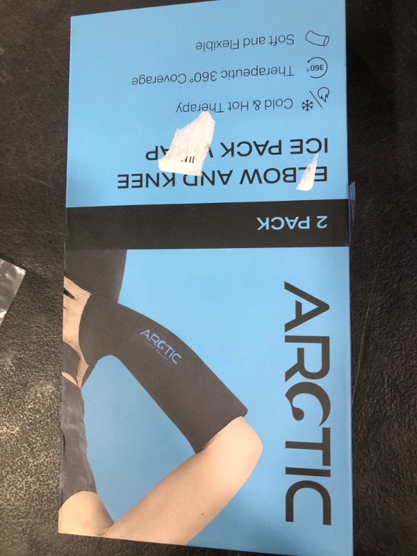 Photo 1 of Two Pack - Cold Therapy Compression Ice Sleeve, Knee Ice Pack Wrap for Injuries, Elbow, Quad & Hamstring Relief, Flexible & Reusable Cold Wrap Recovery for Meniscus, ACL, MCL, Ice & Heat Therapy