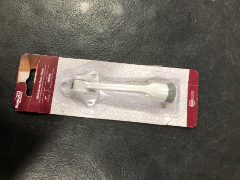 Photo 1 of National Hardware N248-435 V238 Kickdown Door Stop in White