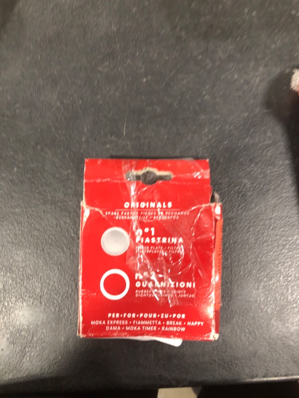Photo 1 of Bialetti Moka Express 6 Cup Replacement Filter and 3 Gaskets , White