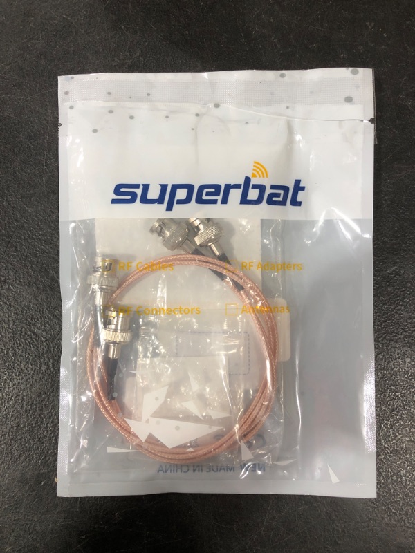 Photo 1 of Superbat 3G SDI Cable BNC Cable 75 ohm 50cm for Cameras Monitor Recorder BMCC Video Equipment Supports HD-SDI 3G-SDI 4K 8K Video 2Pcs