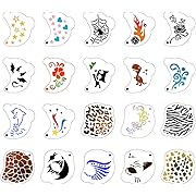 Photo 1 of Depvision Reusable Face Paint Stencils 20 Pieces Small Kids Face Painting Stencils for Eyes,Cheeks