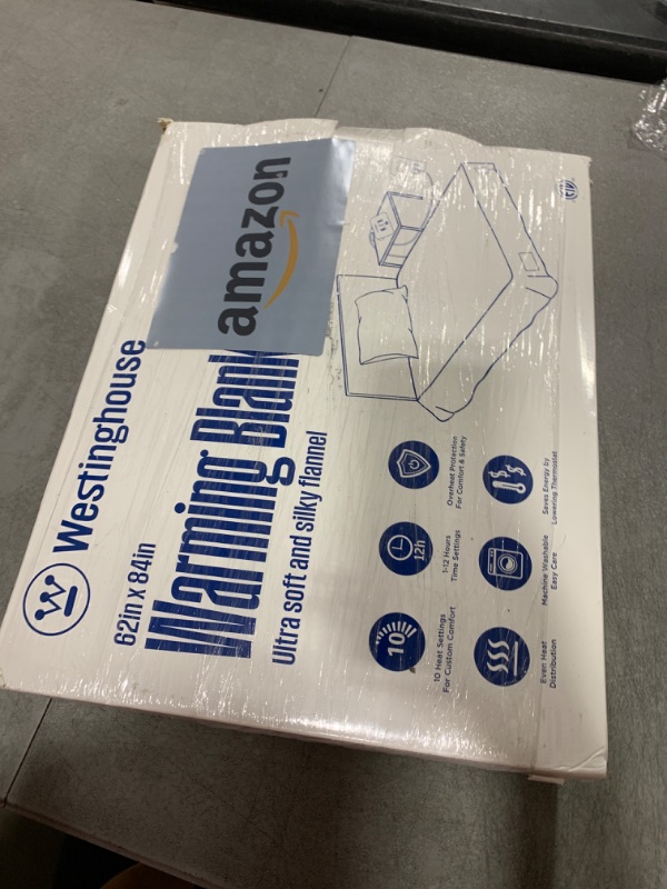 Photo 1 of Westinghouse Electric Blanket Twin Size, Super Cozy Soft Flannel 62" x 84" Heated Blanket with 10 Fast Heating Levels & 1-12 Auto-Off, Machine Washable, ETL&FCC Certification, Charcoal