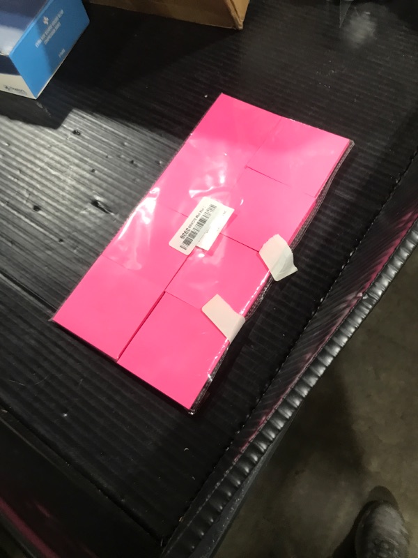 Photo 1 of Sticky Notes 3x3 Self-Stick Notes Bright Colors Sticky Notes 8 Pads 80 Sheet/Pad (Rose Red)