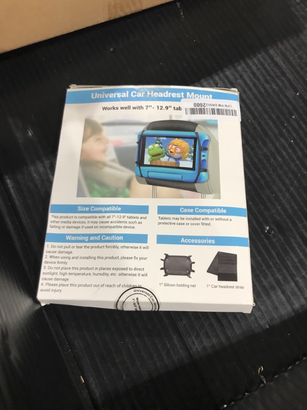 Photo 1 of Lpoake Upgraded Car Headrest Mount Holder, Tablet Holder for Car Back Seat, Tablet Mount for Kids Fits All 7-12.9'' Tablets