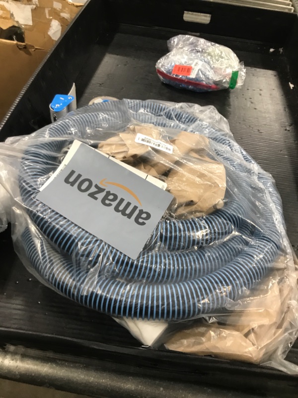 Photo 1 of BEWAVE Pool Vacuum Hose, Above/In Ground Manual Heavy Duty Swimming Pool Hose with Swivel Cuff, 1-1/2 In x 18 Ft