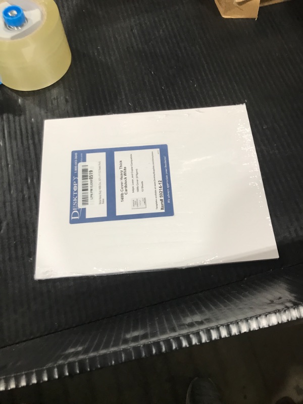 Photo 1 of Extra Heavy Duty 140lb Cover Cardstock - Bright White - 379gsm 18pt Thick Paper for Inkjet & Laser Printers - 8-1/2" x 11" (12 Sheets Pack)