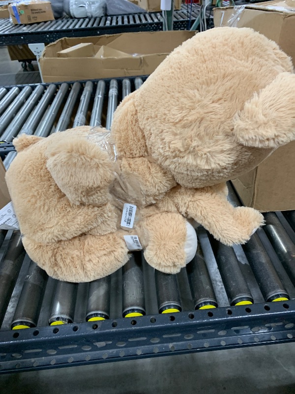 Photo 1 of MorisMos Mom and Baby Giant Teddy Bear, 39inch Soft Stuffed Animal Large Teddy Bears Plush for Baby Shower, Tan