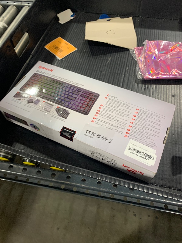 Photo 1 of Redragon Wireless Mechanical Keyboard, 3 Mode Gasket Mounted RGB Gaming Keyboard with Volume Knob, Pre-Lubed Linear Switches, MDA-Profile, 98 Keys Hot Swappable Creamy Keyboard for PC/Tablet/Xbox/PS4