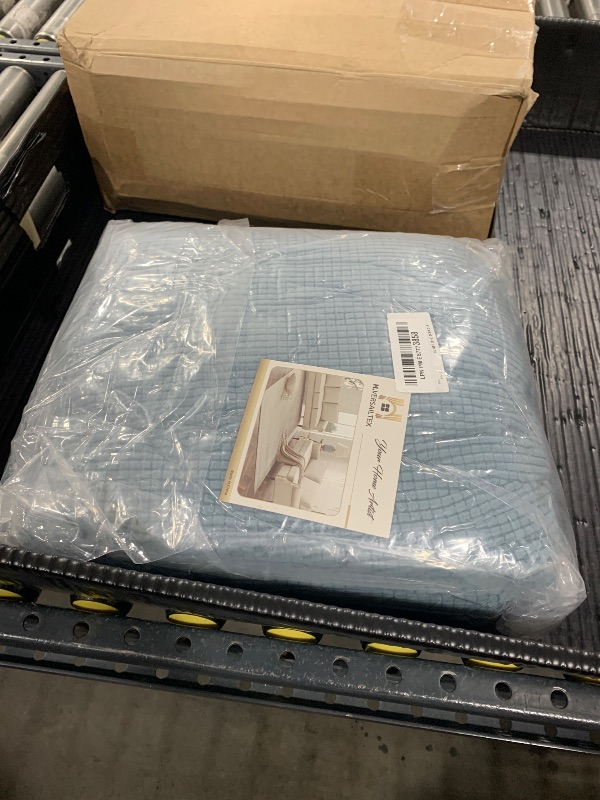Photo 1 of H.VERSAILTEX 4 Piece Stretch Sofa Covers for 3 Cushion Couch Covers for Living Room Furniture Slipcovers (Base Cover Plus 3 Seat Cushion Covers) Upgraded Thicker Jacquard Fabric (Sofa, Dusty Blue)