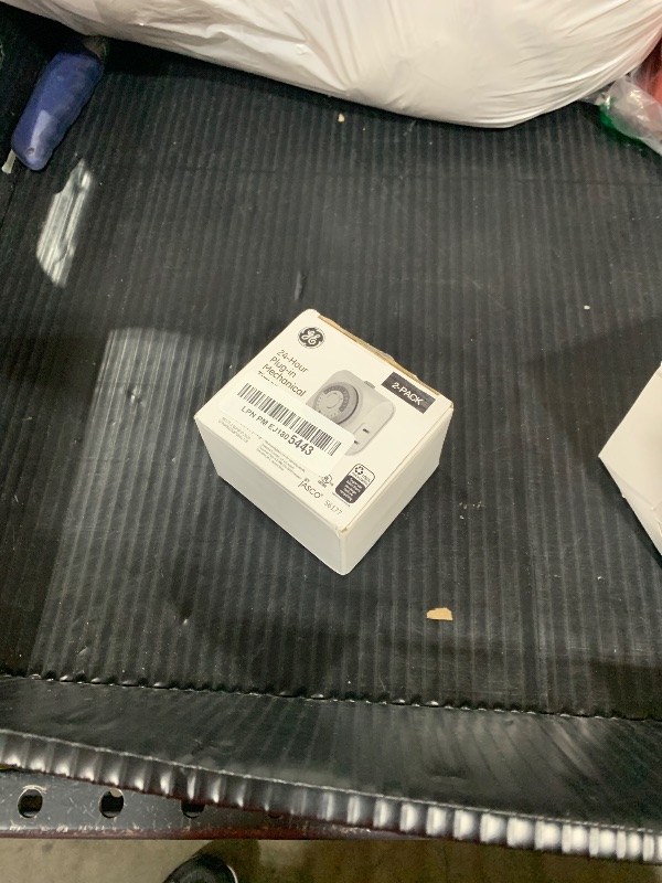 Photo 1 of GE 24-Hour Indoor Plug-In Outlet Timer, 1 Polarized Outlet, Timers for Electrical Outlets Indoor, Light Timers Indoor, 30 Minute Intervals, Daily ON/OFF Cycle, Christmas Tree Timer, 2 Pack, 56177