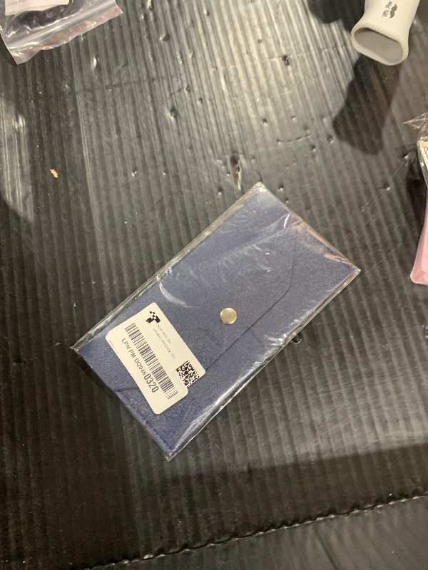 Photo 1 of Blue Leather Cash Envelope Wallet Leather Money Wallet Organizer for Cash Reusable Money Bag Pouch Budget Binder Waterproof Slim Budget Envelope for Money Receipt Cash Budget Holder, 6.8’’ by 3.5’’