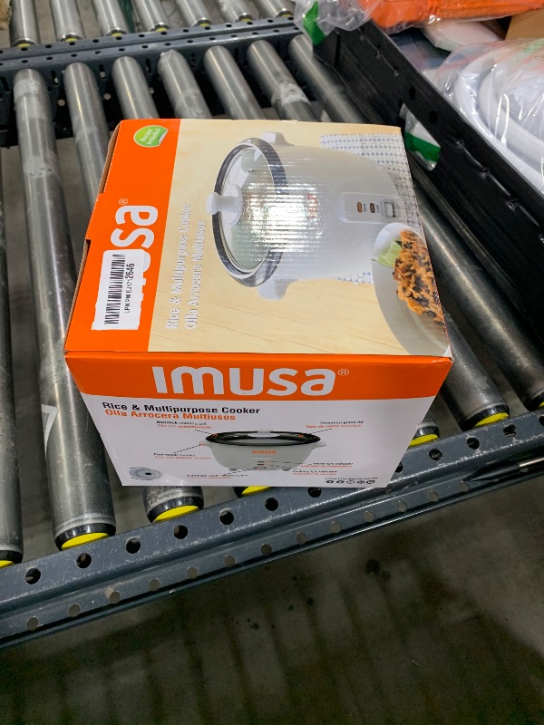 Photo 1 of IMUSA USA GAU-00011 Electric Nonstick Rice Cooker 3-Cup (Uncooked) 6-Cup (Cooked), White