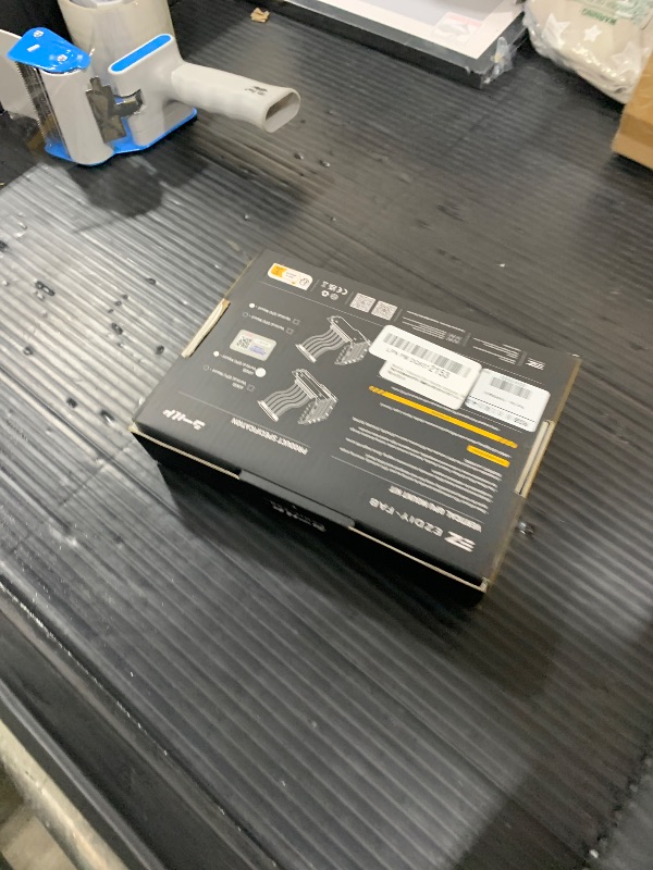 Photo 1 of EZDIY-FAB Vertical GPU Mount with High-Speed PCIE 4.0 Riser Cable, ARGB Module, 115mm/4.52in Flexible Extension, 90 Degree Connector, Only Compatible to Full-Opened PCIe Slots-White-YIHPI344-3