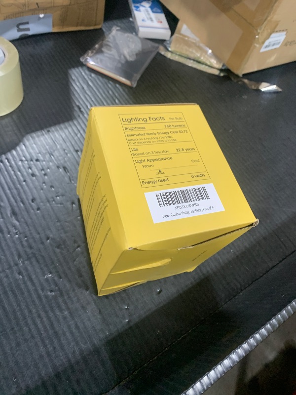 Photo 1 of Gozelux Vintage LED Edison Bulbs 6W, Equivalent 60W Incandescent, Warm White 2700K, ST58 Antique LED Filament Bulbs with 90+ CRI, E26 Medium Base,Dimmable, Clear Glass, Pack of 6