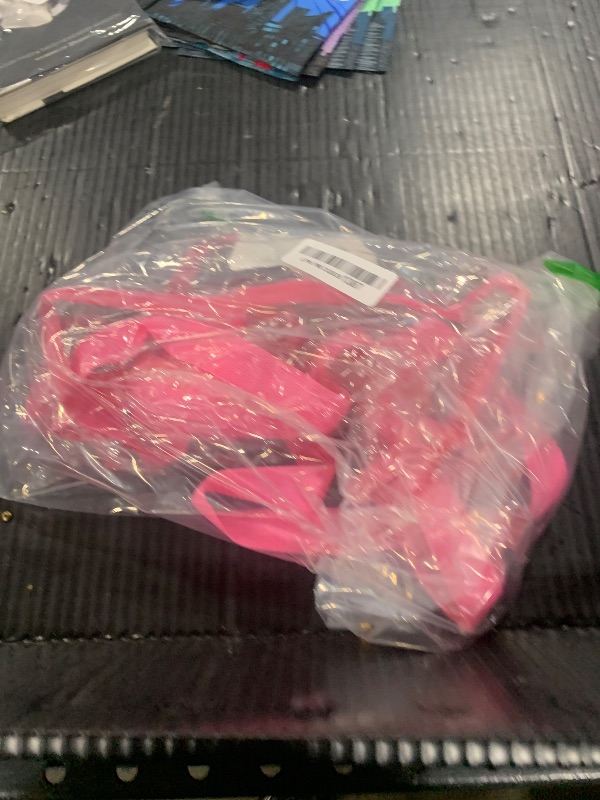 Photo 1 of Handy Laundry Clear Tote Bag Stadium Approved - Shoulder Straps and Zippered Top. Perfect Clear Bag for Work, Sports Games and Concerts. Meets Stadium Tournament Guidelines. (Pink)