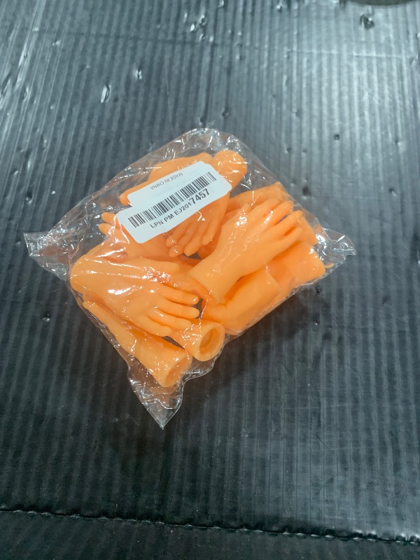 Photo 1 of 14 Pcs Tiny Finger Hands,Premium Rubber Mini Tiny Finger Hands,Flat Hand Style Mini Hand Finger Puppets for Puppet Show,Gag Performance,Party Favors