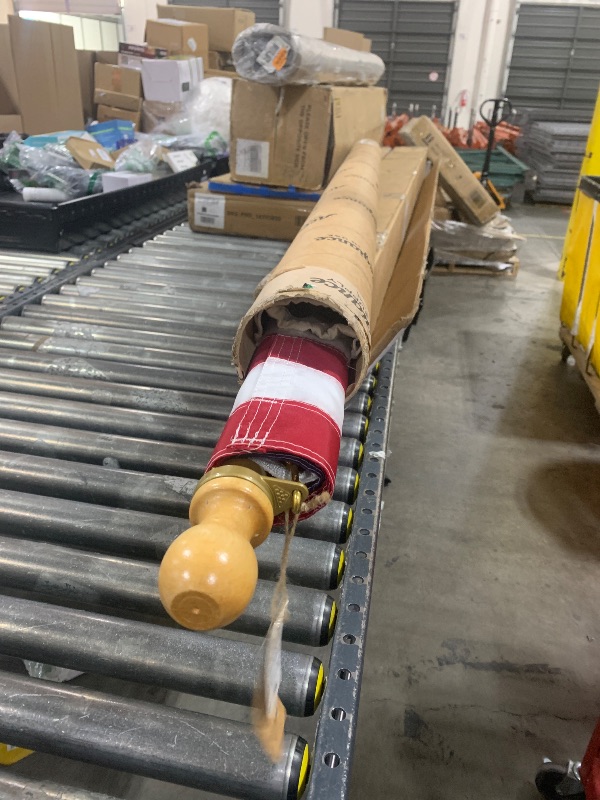 Photo 1 of Allegiance Flag Supply Pre-Assembled American Flag Set | American-Sourced Nylon Fabric, Embroidered Stars, Hand-Stitched | Proudly Made in USA (3' x 5')