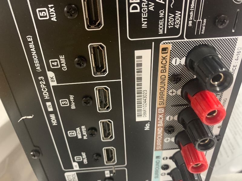 Photo 1 of Denon AVR-A10H 13.4-Ch 8K Home Theater Receiver (150W x 13), Wireless Streaming via Built-in HEOS, WiFi, & Bluetooth, Supports Dolby Vision, DTS:X, IMAX Enhanced, AURO-3D & Sony 360 Reality Audio