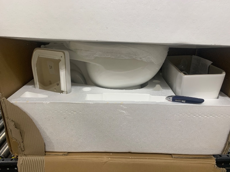 Photo 1 of DeerValley Two-Piece Elongated Toilet ADA 17.9” High Toilet for Bathrooms, 1000g Map High-Efficiency, 12" Rough-In