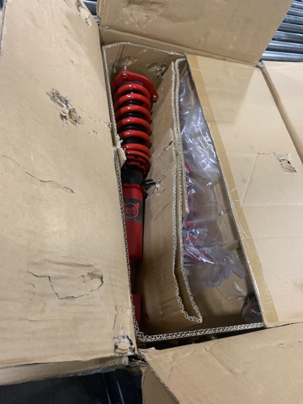 Photo 1 of EVIL ENERGY Coilovers Compatible for Nissan 350Z 2003-2008, for Nissan Skyline Coupe RWD 2003-2007?V35), for Infiniti G35 RWD 2003-2007, Coilovers Suspension Kit, Height Adjustable Lowering Kit, Red