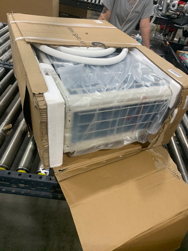 Photo 1 of Zstar 9,000 Btus Mini Split AC, 19 SEER2 Wall Mounted AC with Heat Pump & Installation Kits, Ductless Inverter Split-System Air Conditioners Cools up to 450 Sq.Ft, WIFI and Remote Control, 115V