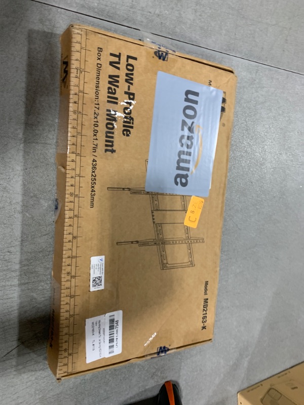 Photo 1 of Mounting Dream TV Mount Fixed for Most 42-84 Inch Flat Screen TVs, TV Wall Mount Bracket up to VESA 600 x 400mm and 132 lbs - Fits 16"/18"/24" Studs - Low Profile and Space Saving MD2163-K