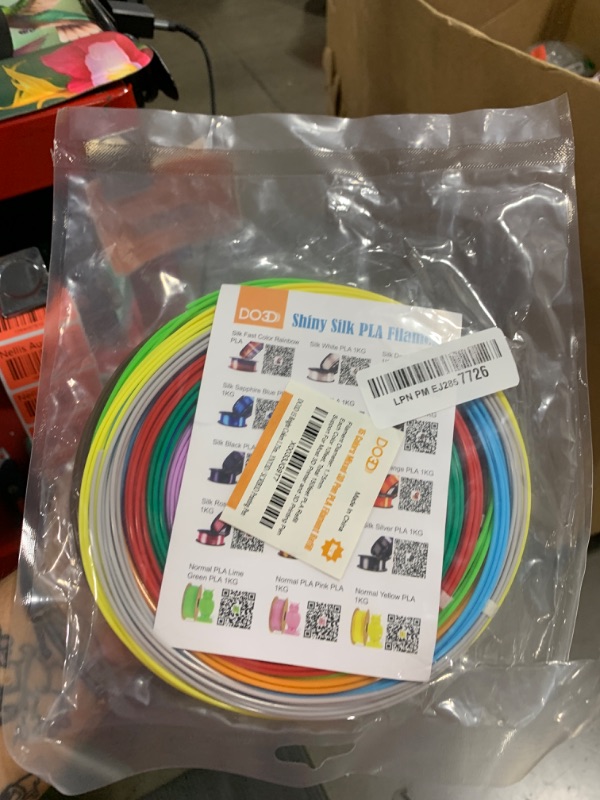 Photo 1 of 15 Bright Colors 1.75mm 3D Pen PLA Filament Refill, Each Color 10feet, Total 150 Feet 3D Pen/3D Printer PLA Sample Pack, Compatible with MYNT3D / SCRIB3D Printing Pen