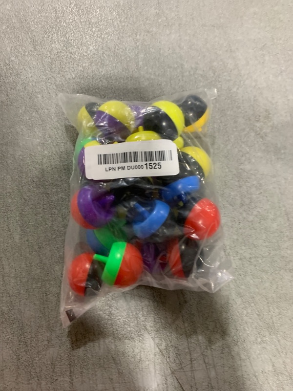 Photo 1 of Spinning Tops for Kids - Tippy Tops Flip Upside Down Toys - 25pcs Easter Egg Fillers - Party Favors - Plastic Bulk Gifts