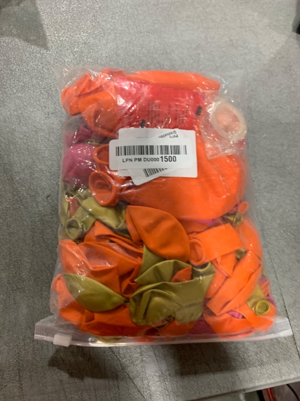 Photo 1 of Balloon Garland Kit Arch Burnt Orange Hot Pink And Gold For Party Decoration Women Birthday Graduation