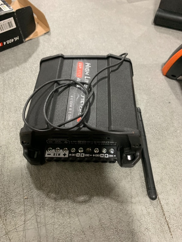 Photo 1 of Stetsom HL DSPlayer 400x4 - All in One, Amplifier with DSP, BT, APP, FM Radio, Inputs RCA/High/Infra-red, Processed output for auxiliary amplifier, Compatible with Stetsom Remote Control SX2, 400w RMS