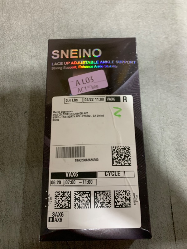 Photo 1 of SNEINO Ankle Brace for Women & Men - Ankle Support Brace for Sprained Ankle, Ankle Stabilizer for Achilles, Tendon, Sprain, Injury Recovery, Lace up Ankle wrap for Running, Basketball, Volleyball (Medium)