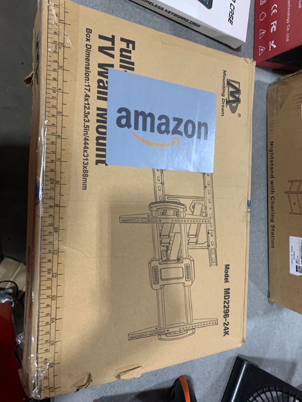 Photo 1 of Mounting Dream TV Wall Mounts Bracket for Most 42-84 Inch TVs, UL Listed Premium TV Mount Full Motion with Articulating Arms, Max VESA 600x400mm and 100LBS, Fits 16", 18", 24" Studs, MD2296-24K