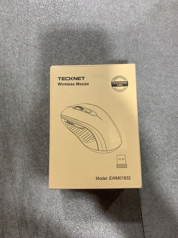 Photo 1 of TECKNET Bluetooth Mouse, 4000DPI Wireless Mouse for Laptop 2-in-1(BT 5.0/3.0+2.4Ghz) Computer Portable PC Mice Wireless with USB Receiver for Mac (USB-A+Bluetooth, Black)