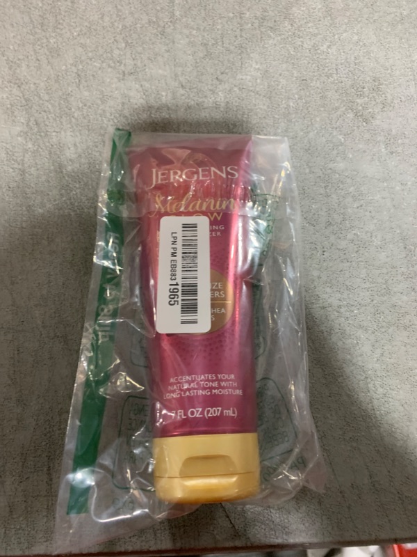 Photo 1 of Jergens Hand and Body Lotion, Melanin Glow Illuminating Moisturizer, With Bronze Luminizers, 7 Oz
