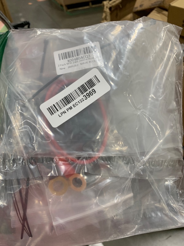 Photo 1 of 2 Pack M10 24inch Wires Harness Compatible with NOCO GC008 X-Connect, Genius Smart Battery Chargers Extension Eyelet Terminal Accessory