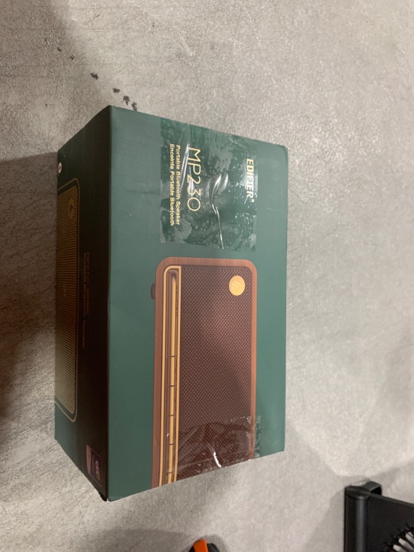 Photo 1 of Edifier Retro Wood Bluetooth Speaker,Wireless Portable Speakers with 20W Stereo Sound,Vintage Decor Speaker with AUX,USB Soundcard,Micro SD Brown