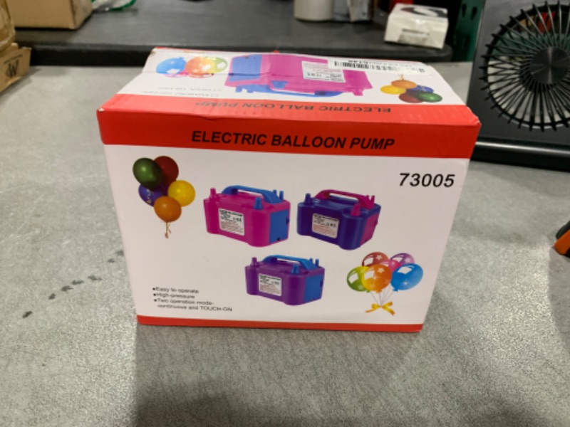 Photo 1 of Balloon Pump Electric, 110V 600W Balloon Blower Inflator Dual Nozzle Air Pump Balloons Inflator for Decoration, Party, Sport,Gifts:2 Balloon Tying Tools