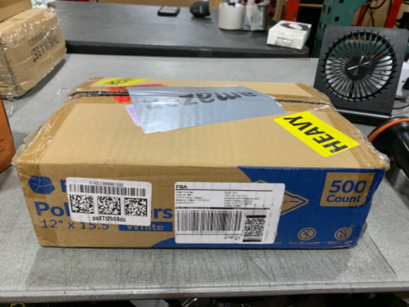 Photo 1 of Reli. Poly Mailers 12x15.5 | 500 Pcs Bulk | Shipping Envelopes | White Packaging Bags for Shipping | Non-Padded Polymailers, Self Sealing Mailing Bags for Clothing, Bulk (White)