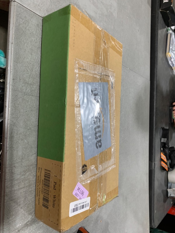 Photo 1 of Small Glass Desktop Whiteboard Dry-Erase-Board - Computer Keyboard Stand White Board Surface Pad with Drawer, Desk Organizers with Accessories for Office, Home, School Supplies