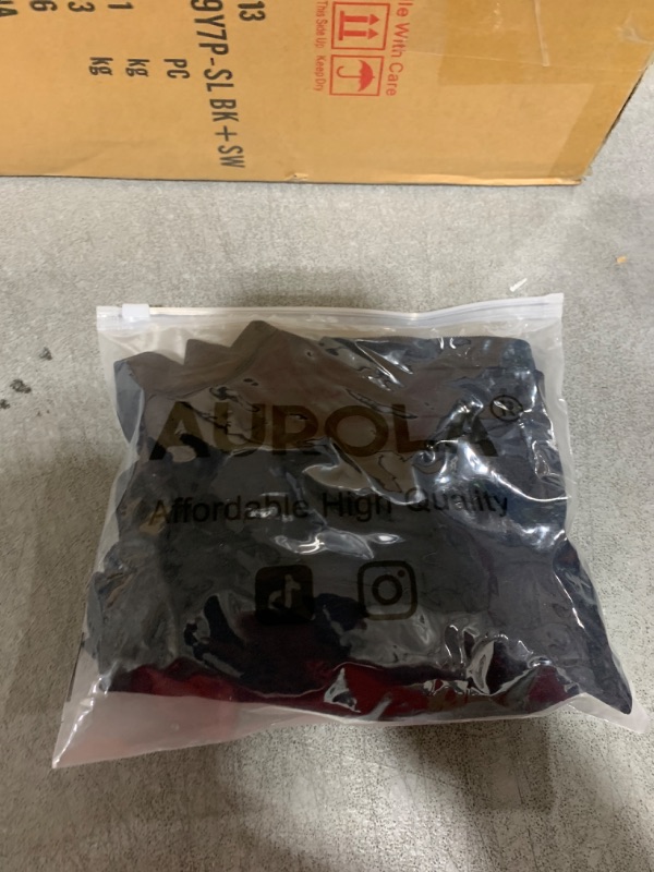 Photo 1 of AUROLA Power Scrunch Butt Workout Shorts for Women Seamless Gym Shorts High Waist Tummy Control Yoga Biker Shorts,Black,L