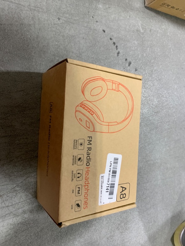Photo 1 of Rechargeable and Portable Personal FM Radio Headphones with Best Reception, Wireless Headset Radio Ear Muffs for Jogging, Mowing, Cycling, Meeting FM Receiver