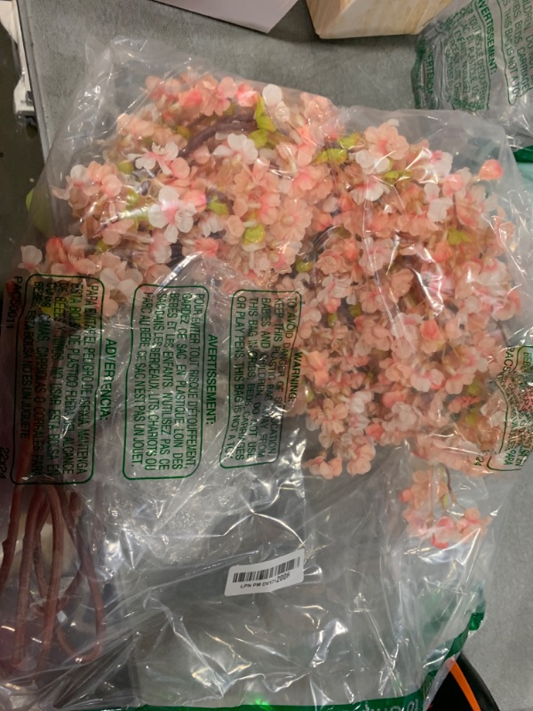 Photo 1 of mizii 3Pcs Artificial Pink Cherry Blossom Branches 40" Fake Silk Cherry Blossoms Flowers with Long Stem for Wedding Decorations Table Centerpieces Vase Arrangement Home Decor (Pink)