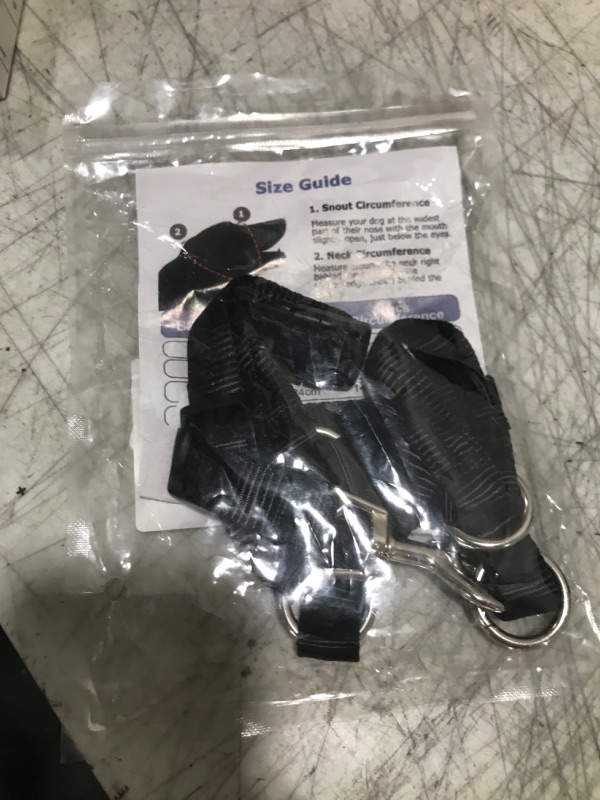Photo 1 of BARKLESS Soft Dog Head Collar, No Pull Training Tool for Small Medium Large Dogs on Walks, Gentle Training Collar and Control for Heavy Pullers, Includes A Training Guide (Black, S)