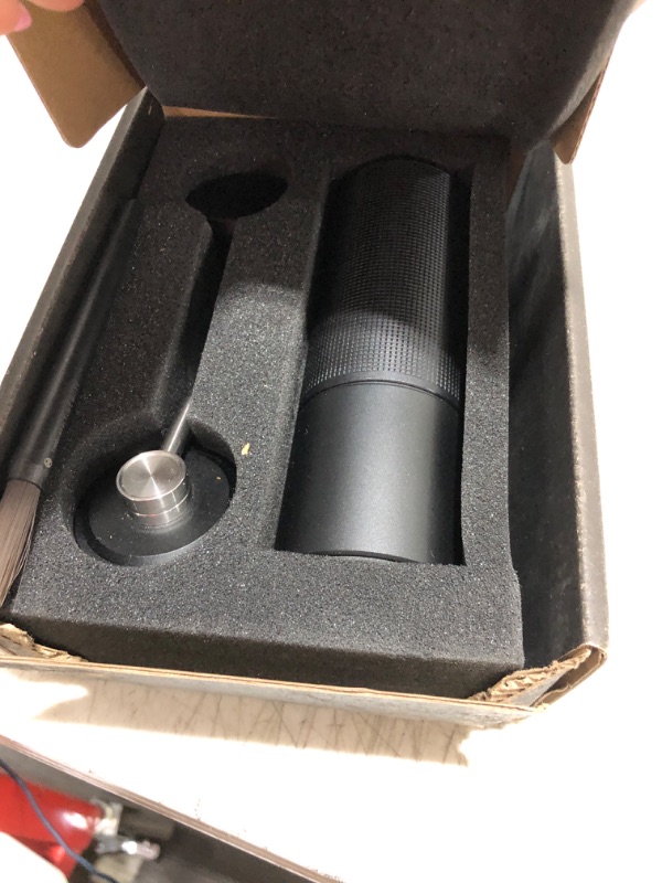 Photo 1 of TIMEMORE Chestnut C2S Manual Coffee Grinder Stainless Steel S2C Conical Burr Coffee Grinder, Capacity 25g Hand Coffee Bean Grinder, Double Bearing Positioning, Black
