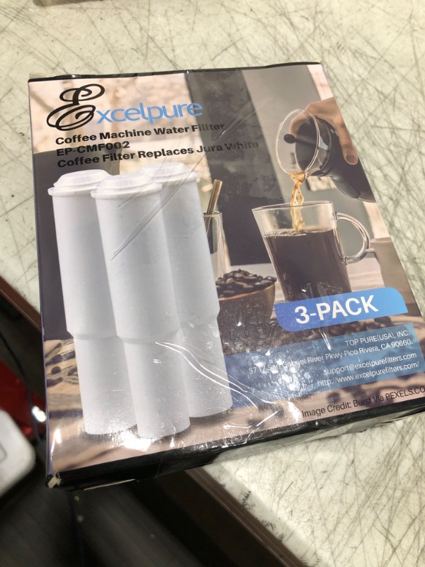 Photo 1 of EXCELPURE Coffee Machine Water Filter Replacement, Compatible With Jura Clearyl White, Capresso C1000/ C3000 and Jura S7/ S9 (3 Pack)